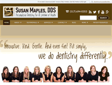 Tablet Screenshot of drsusanmaples.com